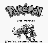 Pokemon - Blue Version (USA, Europe) Title Screen